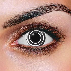 Black Spiral Contact Lenses (Pair)