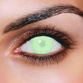 Blind green contact lenses