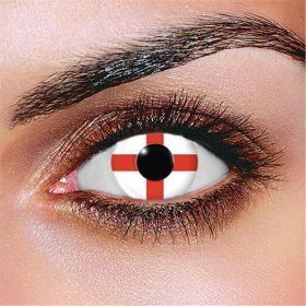 St George Flag Contact Lenses