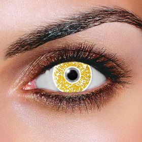 Glimmer gold contact lenses
