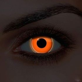i-glow uv orange contact lenses