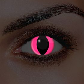 i-Glow Pink Cat Contact Lenses (Pair)